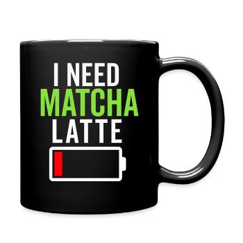 Matcha Tea Latte Lover For Green Tea Funny Matcha - Full Colour Mug - black - Right