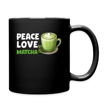 Matcha Tee Latte Liebhaber für grünen Tee Lustiger Matcha - Tasse einfarbig - Schwarz - Rechts