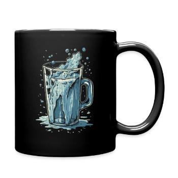 A glass of water should always be free - Full Colour Mug - black - Right