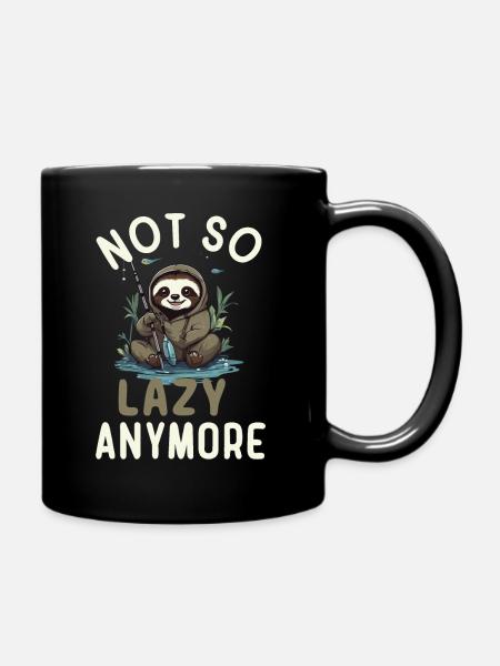 Faultier Liebhaber | Angel Liebhaber - Tasse einfarbig - Schwarz