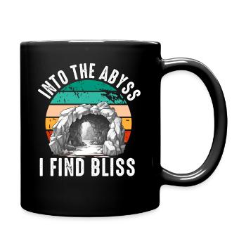 Caving Spelunking For Cave Men Women Funny - Full Colour Mug - black - Right