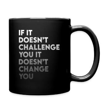 Fitness Motivation Inspirational Quote Fitness - Full Colour Mug - black - Right