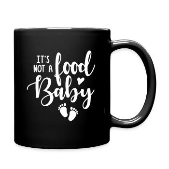 It's Not A Food Baby Funny Thanksgiving - Full Colour Mug - black - Right