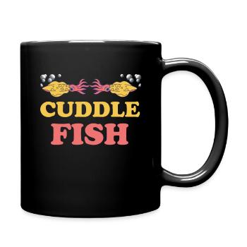 Câlin Poisson Jeux De Mots Aquariophile Sous L’eau - Mug uni - noir - Droite