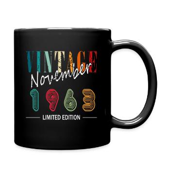 Cadeau d’anniversaire novembre 1963 60 ans - Mug uni - noir - Droite