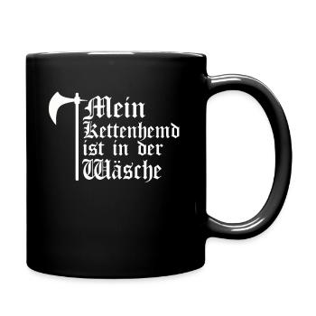 Buhurt T-shirt Kettenhemd für Ritter Fans Bouhourt - Tasse einfarbig - Schwarz - Rechts