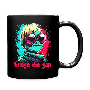 Cybernetic: Bridge between frog and human - Full Colour Mug - black - Right