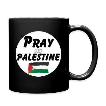 Pray for the Palestinians | Pray for Palestine - Full Colour Mug - black - Right