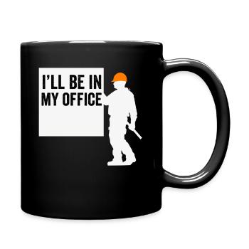 Installateur de cloisons sèches Plaquiste Finisseur de cloisons sèches - Mug uni - noir - Droite