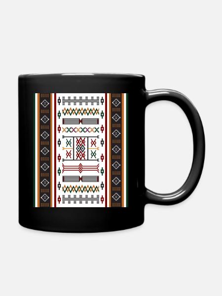 AMAZIGH SYMBOLE BERBERE TAPIS MZABE - Mug uni - noir