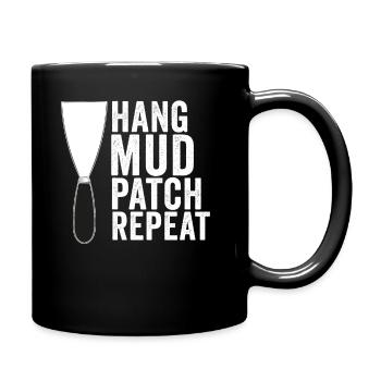 Installateur de cloisons sèches Plaquiste Finisseur de cloisons sèches - Mug uni - noir - Droite