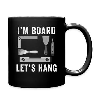 Installateur de cloisons sèches Plaquiste Finisseur de cloisons sèches - Mug uni - noir - Droite