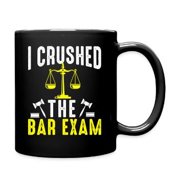 The Bar Exam Passed Funny New Lawyer Attorney - Full Colour Mug - black - Right