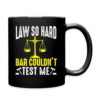 The Bar Exam Passed Funny New Lawyer Attorney - Full Colour Mug - black - Right