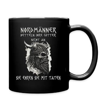 Heiden des Nordens Wikinger T-Shirt Barbaren - Tasse einfarbig - Schwarz - Rechts
