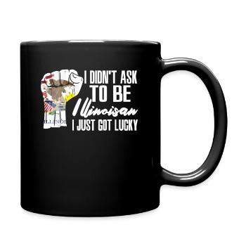 Illinoisan Amerikaner US-Patriot USA Gewachsen - Tasse einfarbig - Schwarz - Rechts