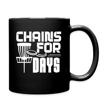 Disc Golf Disc Golf Chains For Days - Full Colour Mug - black - Right