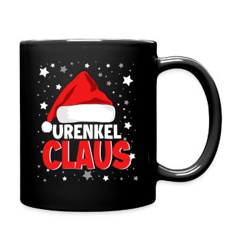 Urenkel Claus Weihnachten - Tasse einfarbig - Schwarz - Rechts