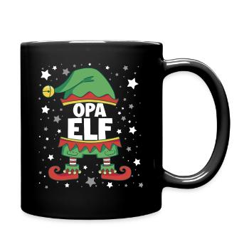 Opa Elf - Tasse einfarbig - Schwarz - Rechts