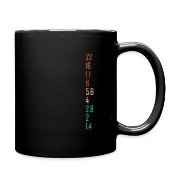 Photography Gift for Photographer Aperture Camera - Full Colour Mug - black - Right