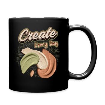 Artist, Artistic, Painter Funny Saying - Full Colour Mug - black - Right