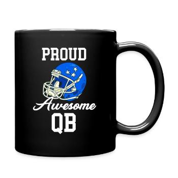 Fier Awesome Qb Quarterback Coup d’envoi de football - Mug uni - noir - Droite