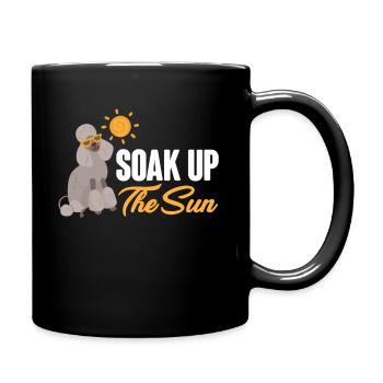 Enjoy the sun! Sunbathing Summertime - Full Colour Mug - black - Right