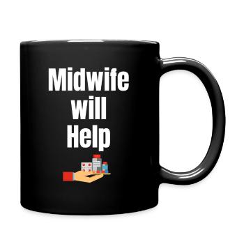 Cette future sage-femme va aider les gens - Mug uni - noir - Droite