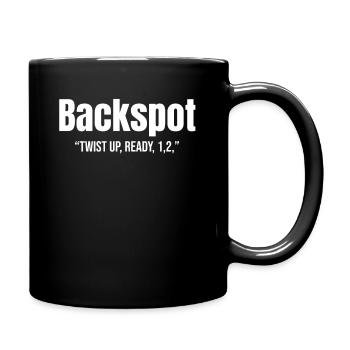 Backspot « Twist Up, Ready, 1.2 » Athlète Spotter - Mug uni - noir - Droite