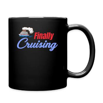 Endlich Kreuzfahrt Kreuzfahrtschiff Liebhaber - Tasse einfarbig - Schwarz - Rechts