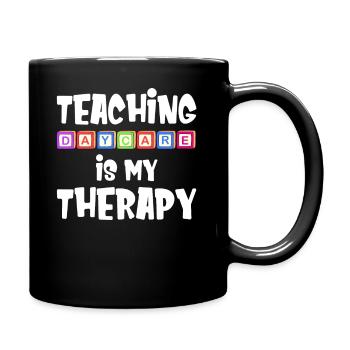 Les cours de maternelle sont mes - Mug uni - noir - Droite
