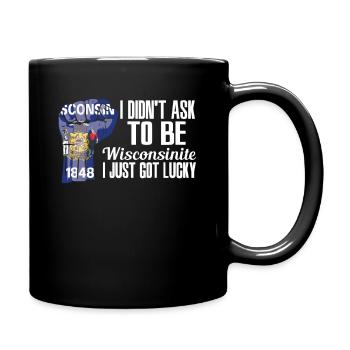 Wisconsinite américain États-Unis patriote États-Unis cultivé - Mug uni - noir - Droite