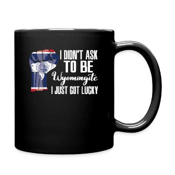Wyomingite Amerikaner US-Patriot USA Gewachsen - Tasse einfarbig - Schwarz - Rechts