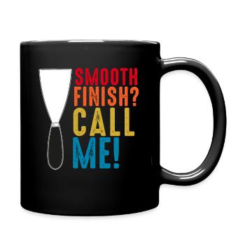 Installateur de cloisons sèches Plaquiste Finisseur de cloisons sèches - Mug uni - noir - Droite