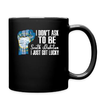 South Dakotan American US Patriot USA Grown South - Full Colour Mug - black - Right