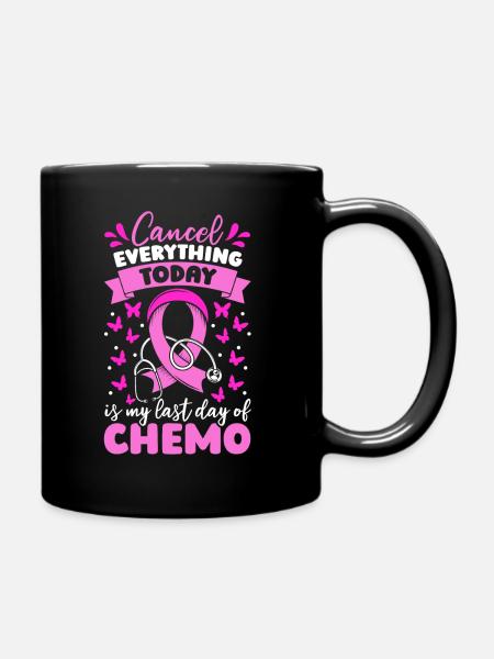 Breast Cancer Awareness Week Breast Cancer Ribbon - Full Colour Mug - black