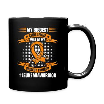Leukemia Survivor Ribbon Cancer Products Leukemia - Full Colour Mug - black - Right