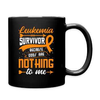 Leukämie-Aufklärungsmonat Leukämie-Krebs-Schleife - Tasse einfarbig - Schwarz - Rechts