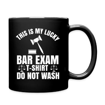 The Bar Exam Passed Funny New Lawyer Attorney - Full Colour Mug - black - Right