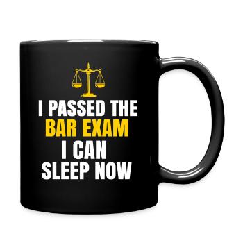 The Bar Exam Passed Funny New Lawyer Attorney - Full Colour Mug - black - Right