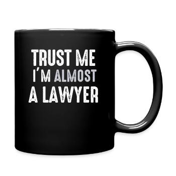 The Bar Exam Passed Funny New Lawyer Attorney - Full Colour Mug - black - Right