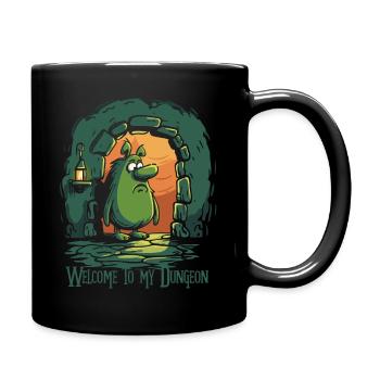 Welcome to My Dungeon: Funny Creature - Full Colour Mug - black - Right