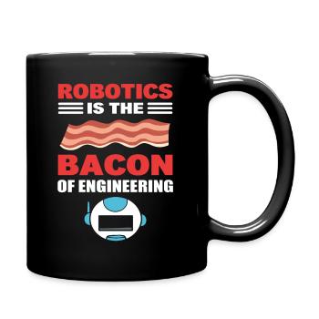 Lustige Ingenieurwesen Roboteringenieur - Tasse einfarbig - Schwarz - Rechts