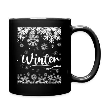 Winter - Full Colour Mug - black - Right