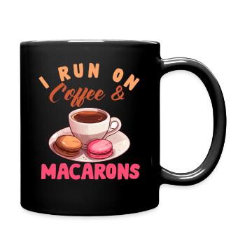 Macarons Cookies Baker French Dessert Funny - Full Colour Mug - black - Right