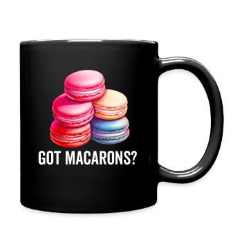 Macarons Kekse Bäcker Französisches Dessert Lustig - Tasse einfarbig - Schwarz - Rechts