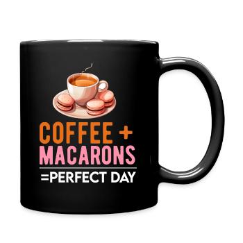 Macarons Kekse Bäcker Französisches Dessert Lustig - Tasse einfarbig - Schwarz - Rechts
