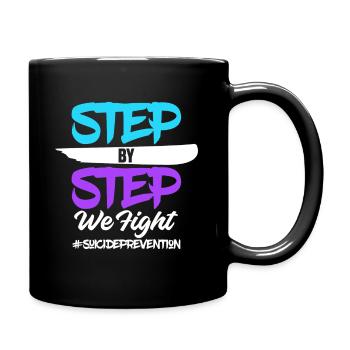 988 Semaine du Mois de la prévention du suicide - Mug uni - noir - Droite