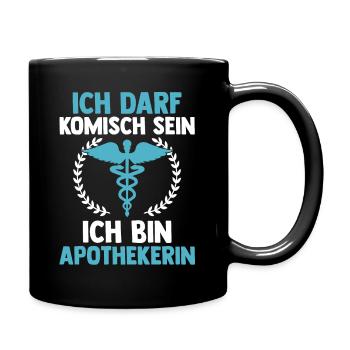 Apotheke Pharmazie Mediziner Apothekerin - Tasse einfarbig - Schwarz - Rechts
