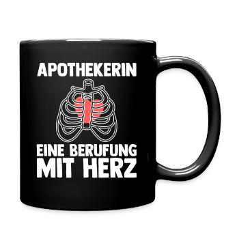 Apotheke Pharmazie Mediziner Apothekerin - Tasse einfarbig - Schwarz - Rechts